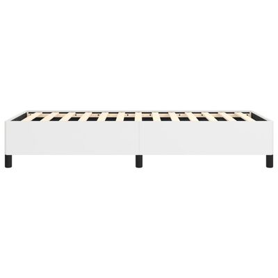 vidaXL Bed Frame White 39.4"x79.9" Twin XL Faux Leather