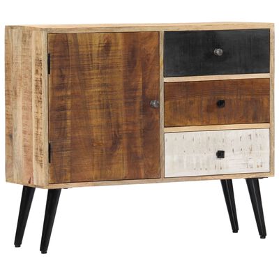 vidaXL Sideboard 34.6"x11.8"x28.7" Solid Mango Wood