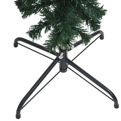 vidaXL Upside-down Artificial Pre-lit Christmas Tree Green 47.2"