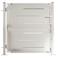 vidaXL Garden Gate 39.4"x39.4" Stainless Steel