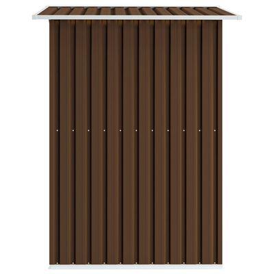 vidaXL Garden Storage Shed Brown 80.3"x52"x73.2" Steel