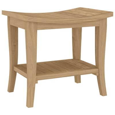 vidaXL Bathroom Side Table 19.7"x13.8"x17.7" Solid Wood Teak