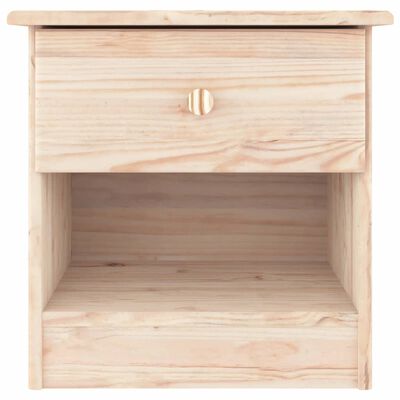 vidaXL Bedside Cabinet ALTA 16.1"x13.8"x16.1" Solid Wood Pine