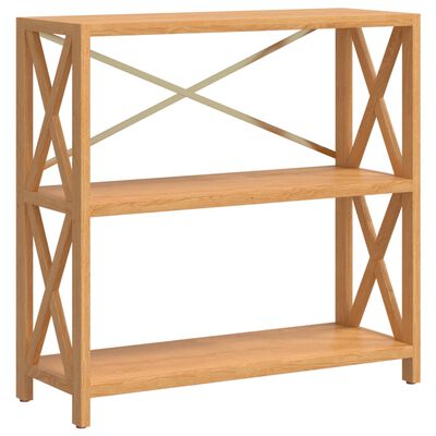 vidaXL 3-Tier Shelf 31.5"x11.8"x30.7" Solid Wood Oak