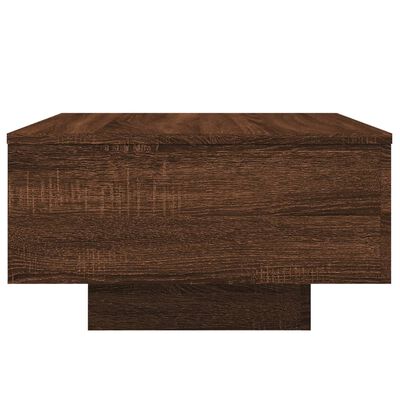 vidaXL Coffee Table Brown Oak 21.7"x21.7"x12.2" Engineered Wood