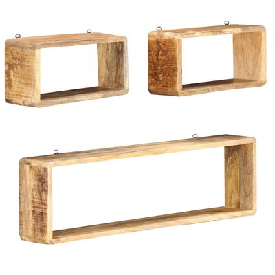 3-Cube Floating Decorative Organizer Wall Shelf with Ledges