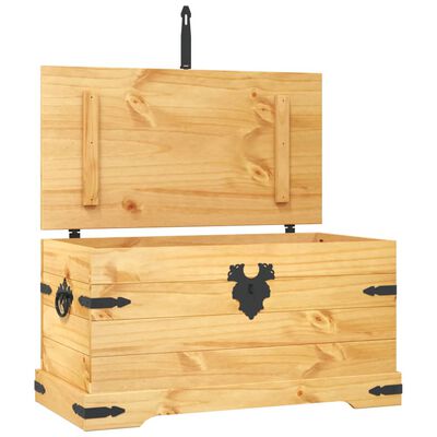 vidaXL Storage Chest Mexican Pine Corona Range 35.8"x19.5"x18.5"