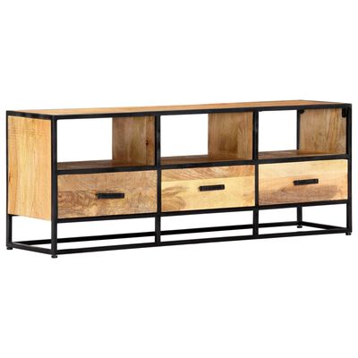 vidaXL TV Stand 47.2"x11.8"x17.7" Solid Wood Mango