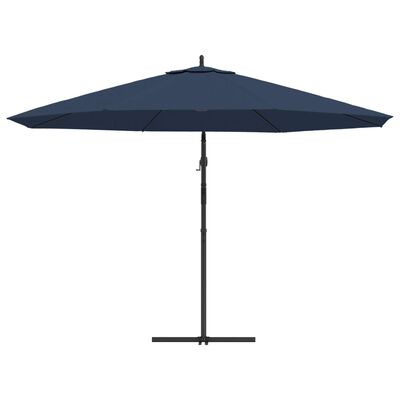 vidaXL Cantilever Garden Parasol 137.8" Blue