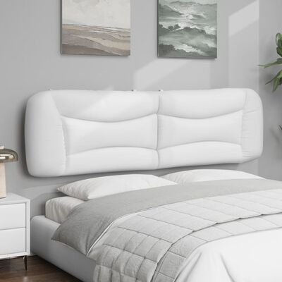 vidaXL Headboard Cushion White 72" Faux Leather