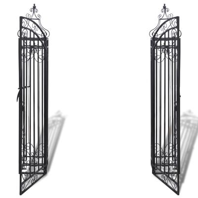 vidaXL Ornamental Garden Gate Wrought Iron 4'x8"x4' 5"