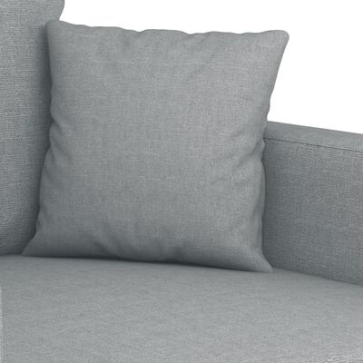 vidaXL 3-Seater Sofa Light Gray 70.9" Fabric