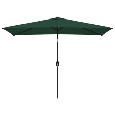 vidaXL Parasol 78.7"x118.1" Green Rectangular