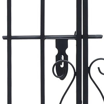 vidaXL Ornamental Garden Gate Wrought Iron 48"x8.1"x39.4"