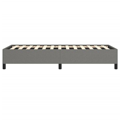 vidaXL Bed Frame Dark Gray 39.4"x74.8" Twin Fabric