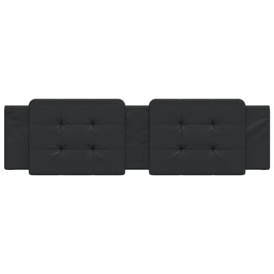 vidaXL Headboard Cushion Black 72" Faux Leather