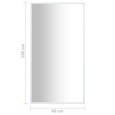 vidaXL Mirror White 39.4"x23.6"