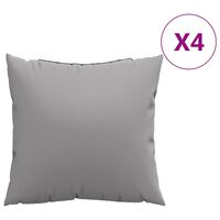 vidaXL Throw Pillows 4 pcs Gray 19.7"x19.7" Fabric