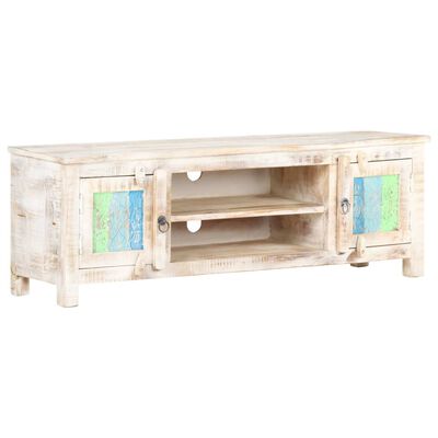 vidaXL TV Stand 47.2"x11.8"x15.7" Rough Acacia Wood