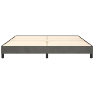 vidaXL Bed Frame Dark Gray 76"x79.9" King Velvet