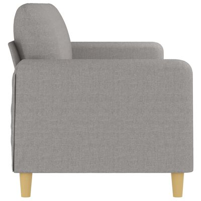 vidaXL 3-Seater Sofa Light Gray 82.7" Fabric