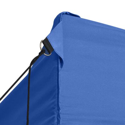 vidaXL Professional Folding Party Tent with 3 Sidewalls 9.8'x13.1' Steel Blue