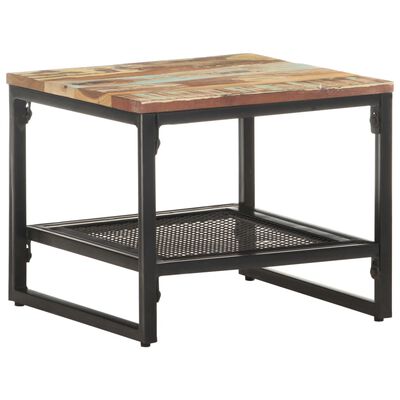 vidaXL Side Table 15.7"x15.7"x13.8" Solid Reclaimed Wood