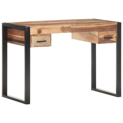 vidaXL Desk 43.3"x19.7"x29.9" Solid Wood