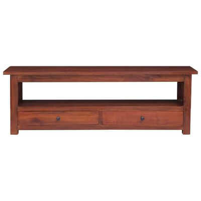 vidaXL TV Stand Brown 47.2"x11.8"x15.7" Solid Wood Mahogany