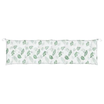 vidaXL Garden Bench Cushion Leaf Pattern 78.7"x19.7"x2.8" Fabric