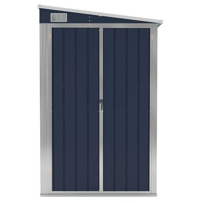 vidaXL Wall-mounted Garden Shed Anthracite 46.5"x76.4"x70.1" Steel