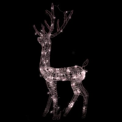 vidaXL Acrylic Reindeer Christmas Decoration 140 LEDs 4 ft Warm White