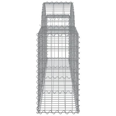 vidaXL Arched Gabion Baskets 13 pcs 78.7"x11.8"x23.6"/31.5" Galvanized Iron