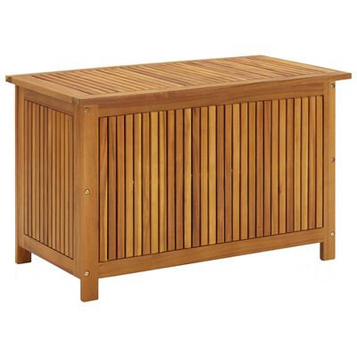 vidaXL Patio Storage Box 35.4"x19.7"x22.8" Solid Wood Acacia