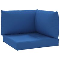 vidaXL Pallet Cushions 3 pcs Blue Oxford Fabric