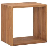 vidaXL Bedside Cabinet 15.7"x11.8"x15.7" Solid Teak Wood