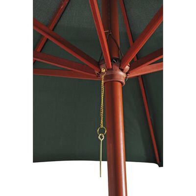 vidaXL Garden Parasol Green 101.6"