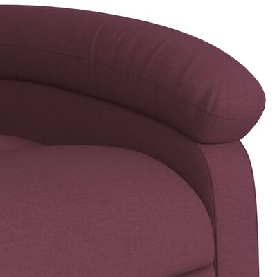 vidaXL Stand up Massage Recliner Chair Purple Fabric