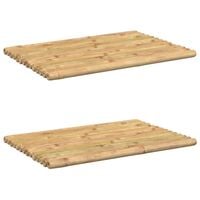 vidaXL Bath Mats 2 pcs 19.7"x13.8" Bamboo