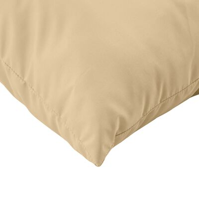 vidaXL Pallet Cushions 2 pcs Melange Beige Fabric