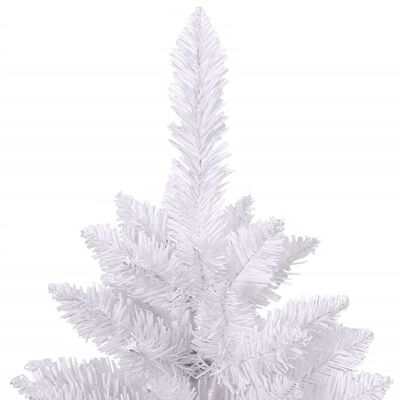 vidaXL Artificial Hinged Christmas Tree with Stand White 82.7"