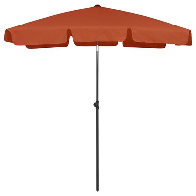 vidaXL Beach Umbrella Terracotta 70.9"x47.2"