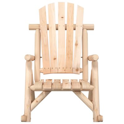 vidaXL Patio Rocking Chair 27.2"x37.8"x39.8" Solid Wood Spruce