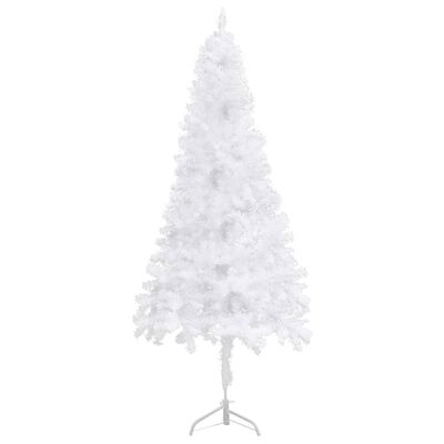 vidaXL Corner Artificial Christmas Tree White 6 ft PVC