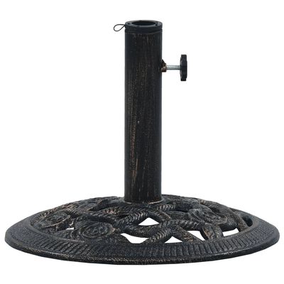 vidaXL Umbrella Base Bronze 19.8 lb 15.7" Cast Iron