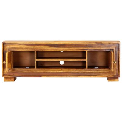 vidaXL TV Stand 46.5"x11.8"x15.7" Solid Wood Sheesham