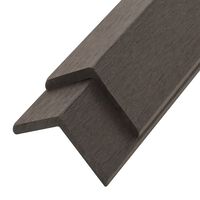 vidaXL 5 pcs Decking Angle Trims WPC 66.9" Dark Brown