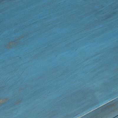 vidaXL Bedside Table Solid Mango Wood 15.7"x11.8"x19.7" Blue