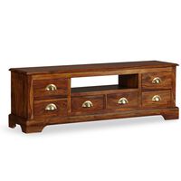 vidaXL TV Stand 47.2"x15.7"x11.8" Solid Wood Sheesham