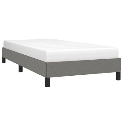 vidaXL Bed Frame Dark Gray 39.4"x79.9" Twin XL Fabric